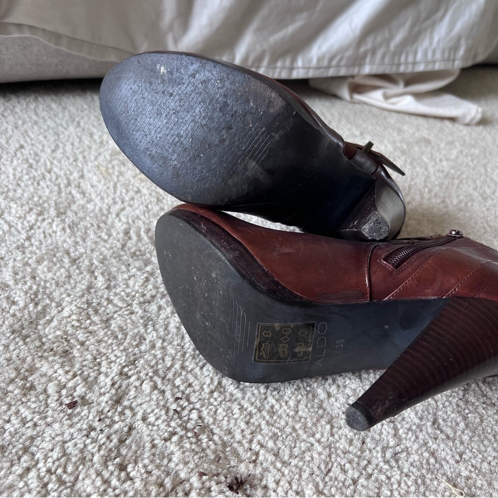 Aldo Moto Leather Ankle Boots - Picture 8 of 12